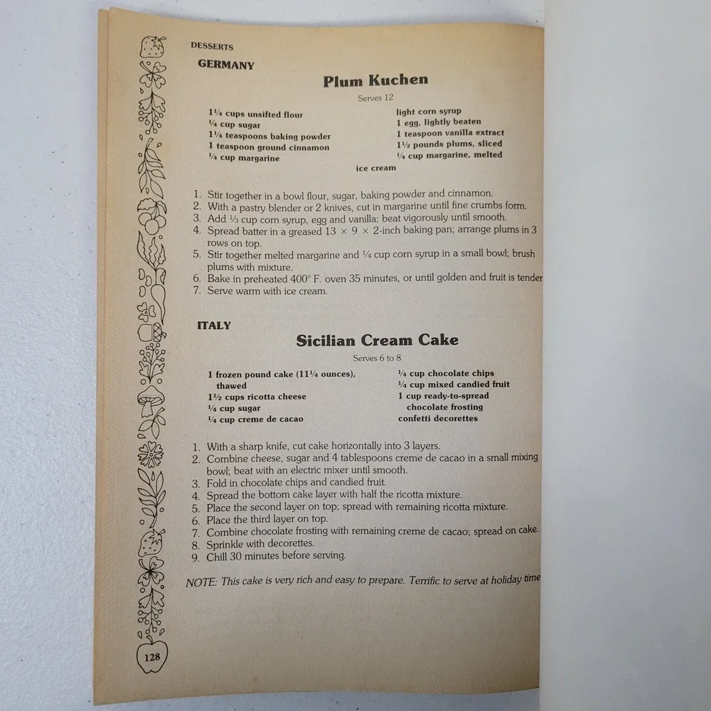 Fast Fabulous International Cuisine Johna Blinn 1987 Cookbook Italian‎ Oriental